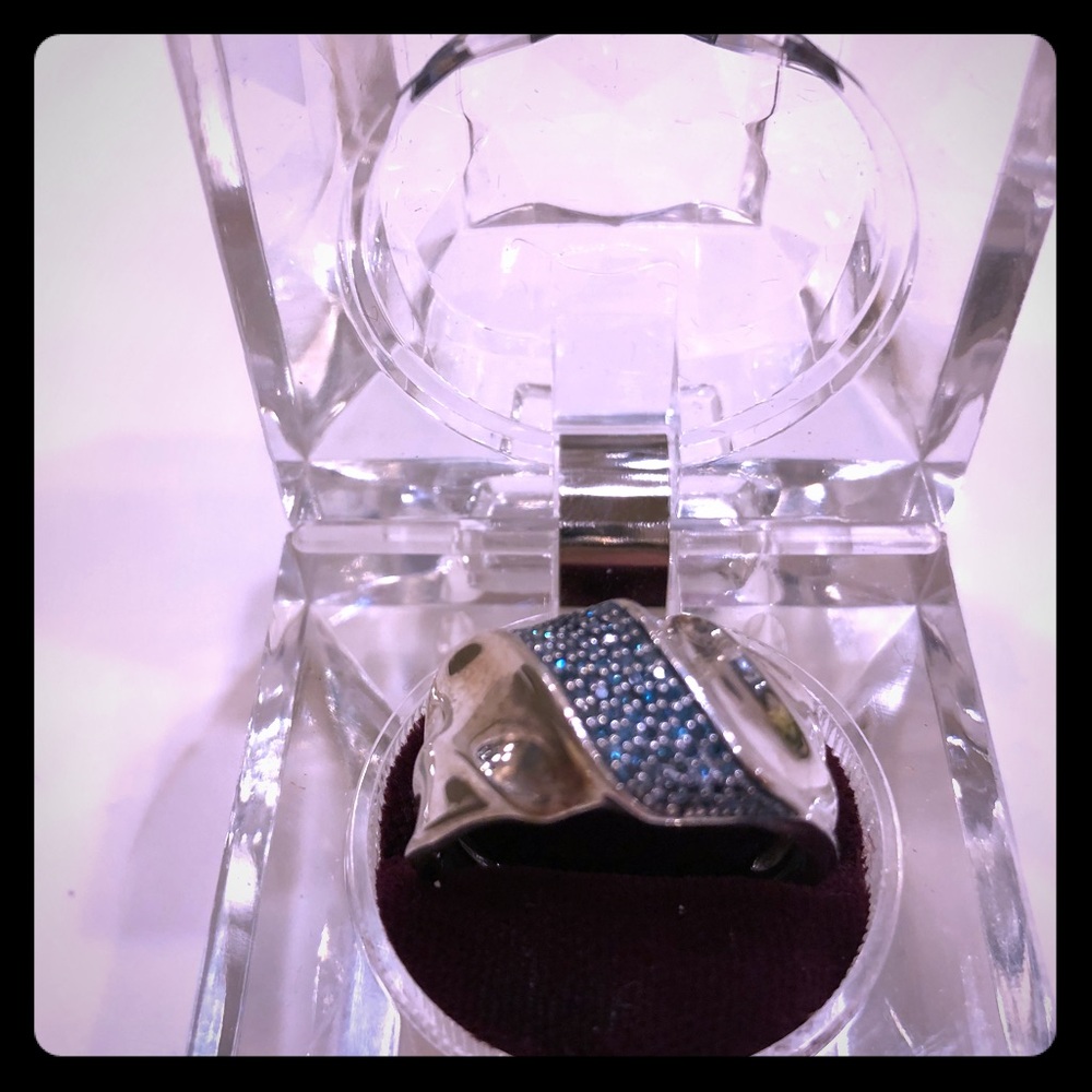 Pave Colored Diamond Band Ring
